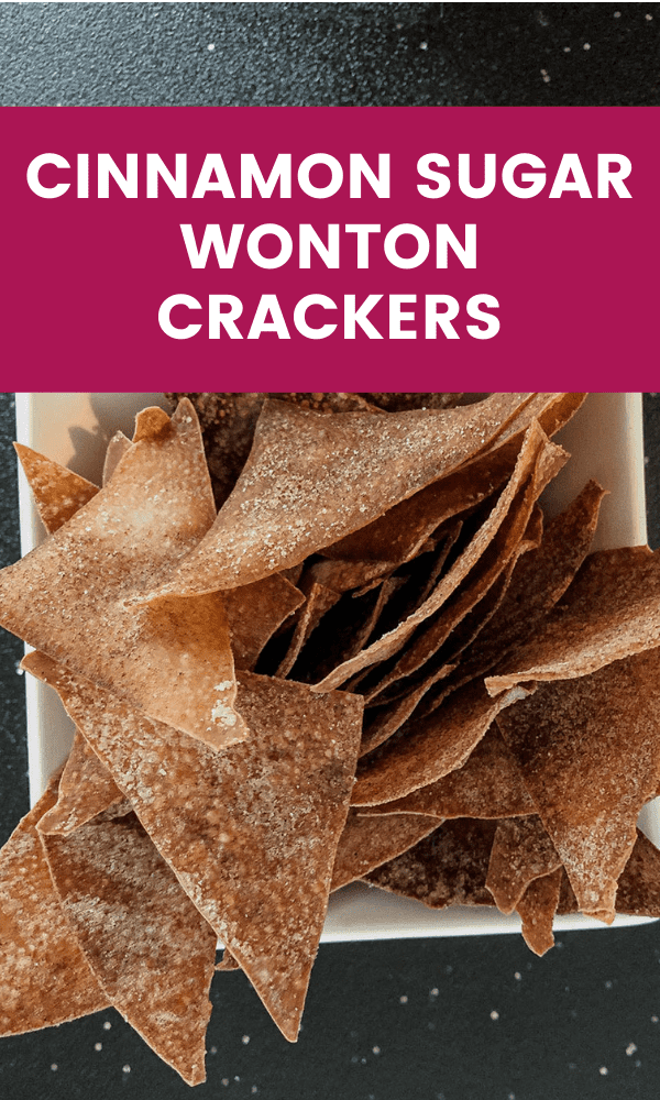 Cinnamon Sugar Wonton Crackers Appetizer Bliss