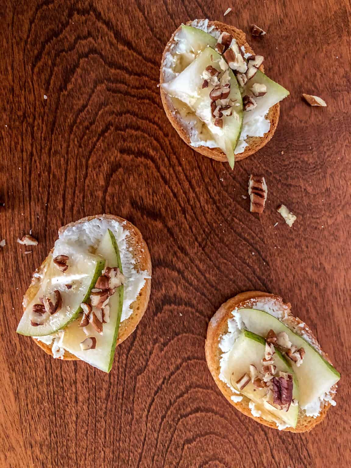 Pear and Goat Cheese Crostini Appetizer Bliss
